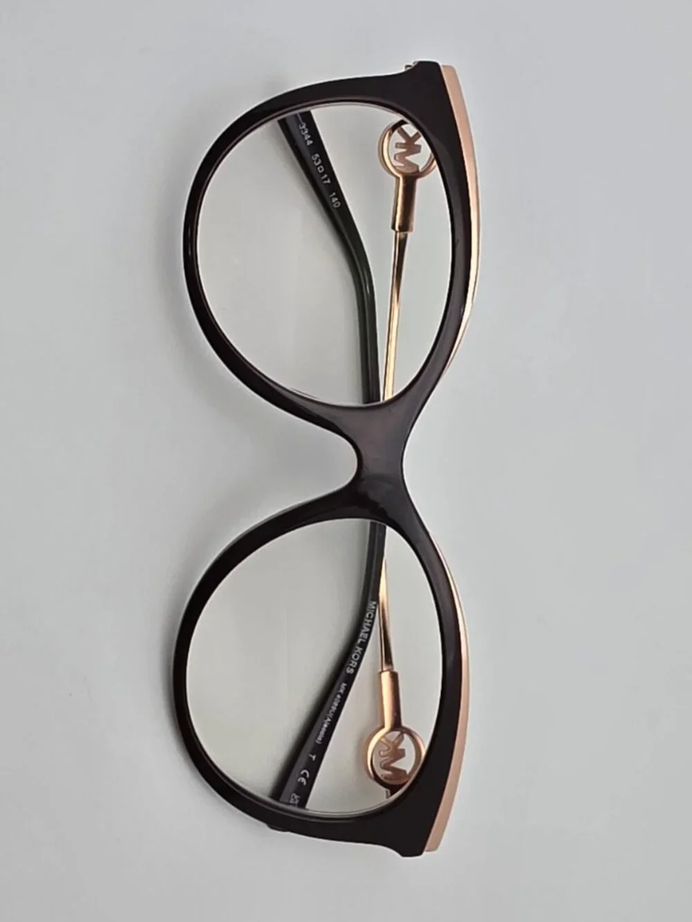 Michael Kors MK4089U 3344 Ajaccio Cordovan Gold Cat Eye Eyeglasses Frame 53mm